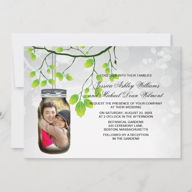 Mason Jar Outdoor Wedding Template (Front)