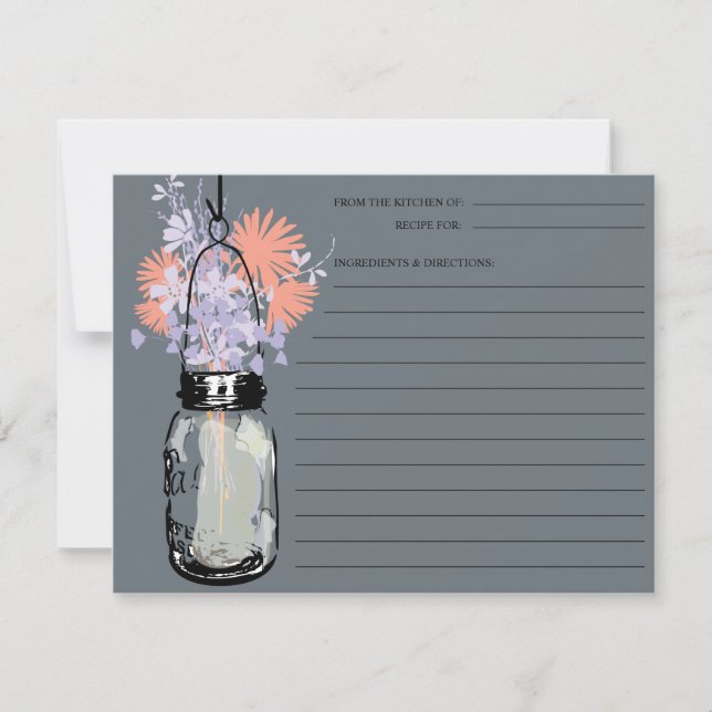 Mason Jar Recipe Card (Front)