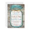 Mason Jar Rustic Wood Bachelorette Party Invites