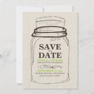 Mason Jar Save the Date