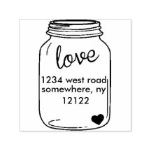 Mason Jar Self-Inking Stamp