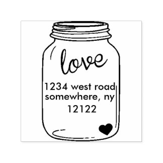 Mason Jar Self-Inking Stamp