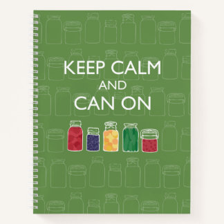 Mason Jar Spiral Notebook Canning Journal