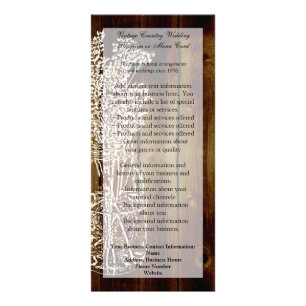 Mason Jar Stamp on Dark Wood Plank Rack Card