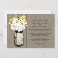 Mason Jar Wild Daisies & Billy Balls