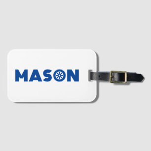 Mason Petrol Head Luggage Tag