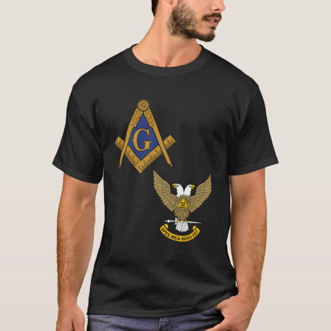 Mason Scottish Rite Long Sleeve Shirt Masonic 32Nd (Front)