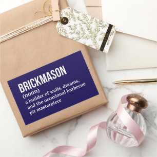 Mason Worker Funny Definition Rectangular Sticker