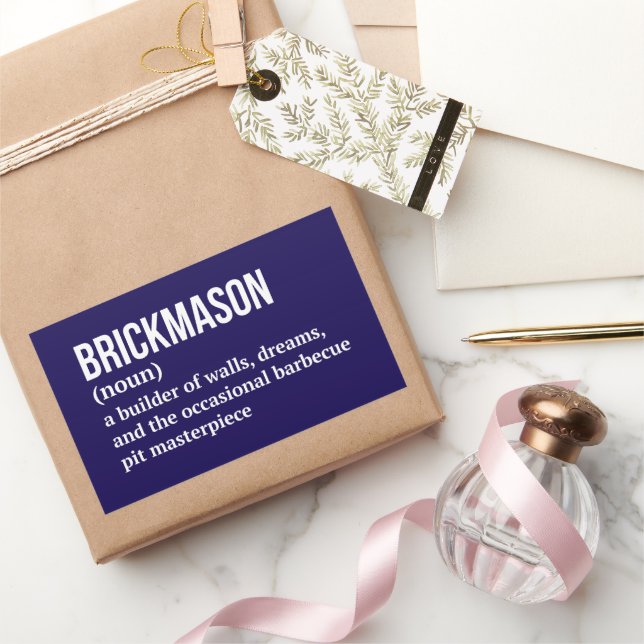 Mason Worker Funny Definition Rectangular Sticker (Gifting)