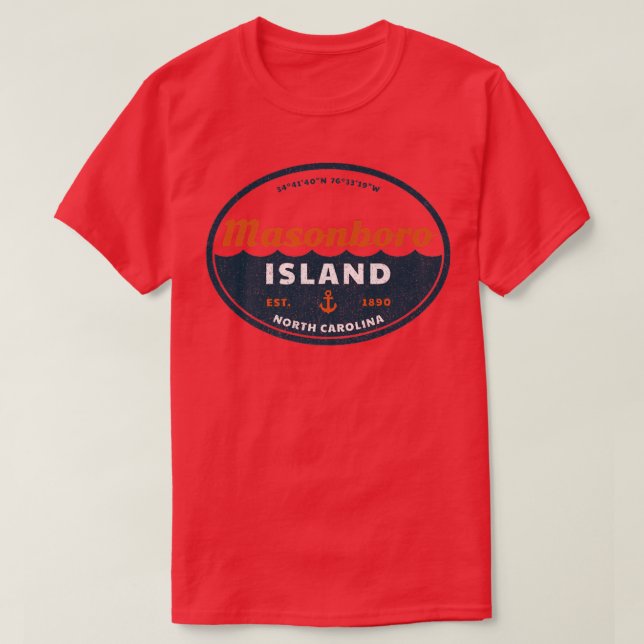 Masonboro Island, NC Summertime Vacationing  T-Shirt (Design Front)