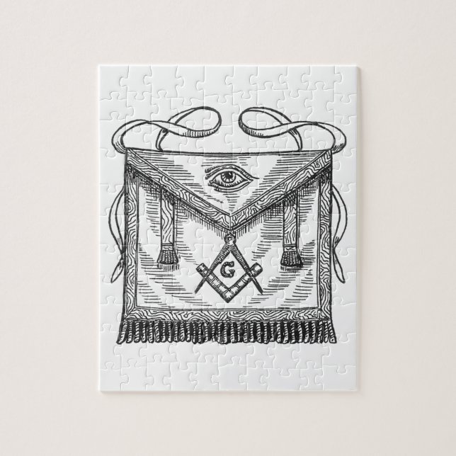 Masonic Apron Jigsaw Puzzle (Vertical)