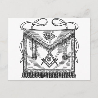 Masonic Apron Postcard