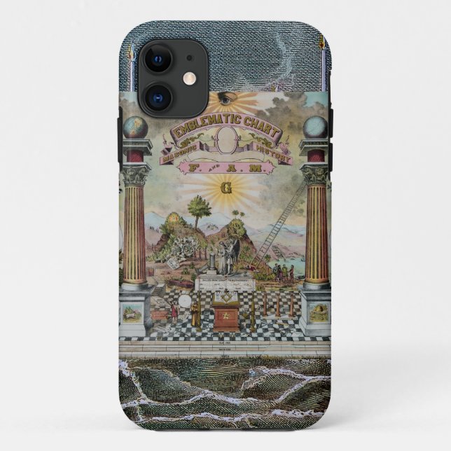 Masonic Art Case-Mate iPhone Case (Back)