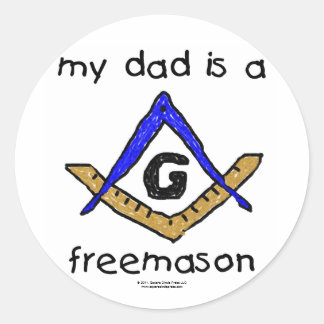 Masonic Baby - Classic Round Sticker