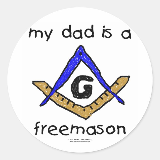 Masonic Baby - Classic Round Sticker (Front)