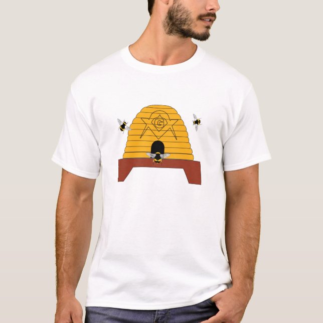 Masonic bee hive T-Shirt (Front)