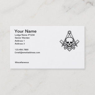 Masonic Business Card 1