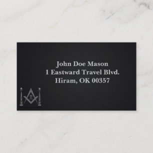 Masonic Business Cards - Memento Mori