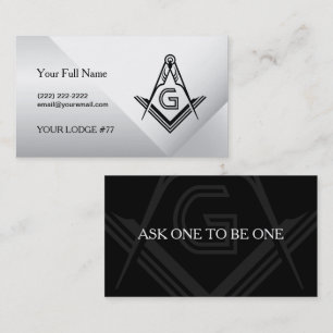 Masonic Card Business Card Templates   Freemason