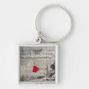 Masonic certificate, 1785 key ring