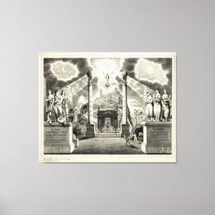 Masonic Chart (1846) Canvas Print