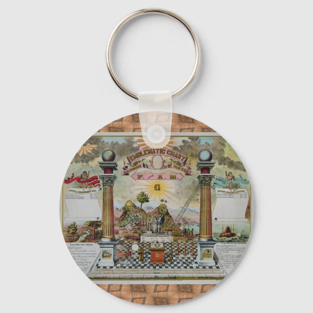 Masonic Chart 2 Key Ring (Front)