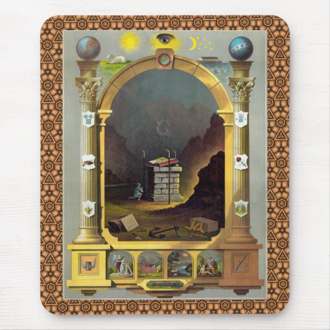 Masonic Chart 2 Mouse Mat (Front)