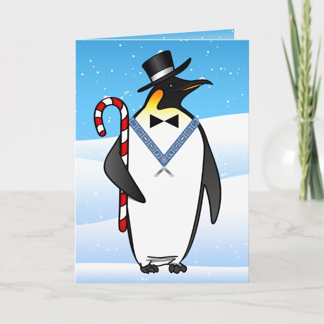 Masonic Christmas Cards | Freemason Happy Holidays (Front)