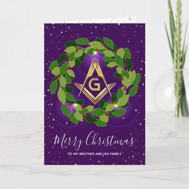 Masonic Christmas Cards | Grand Lodge Holiday (Front)