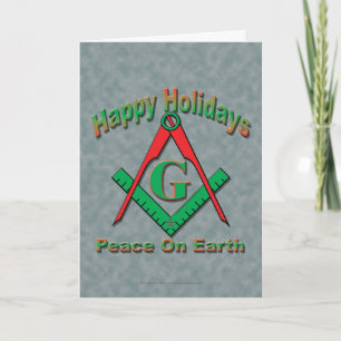 Masonic Christmas Holiday Card