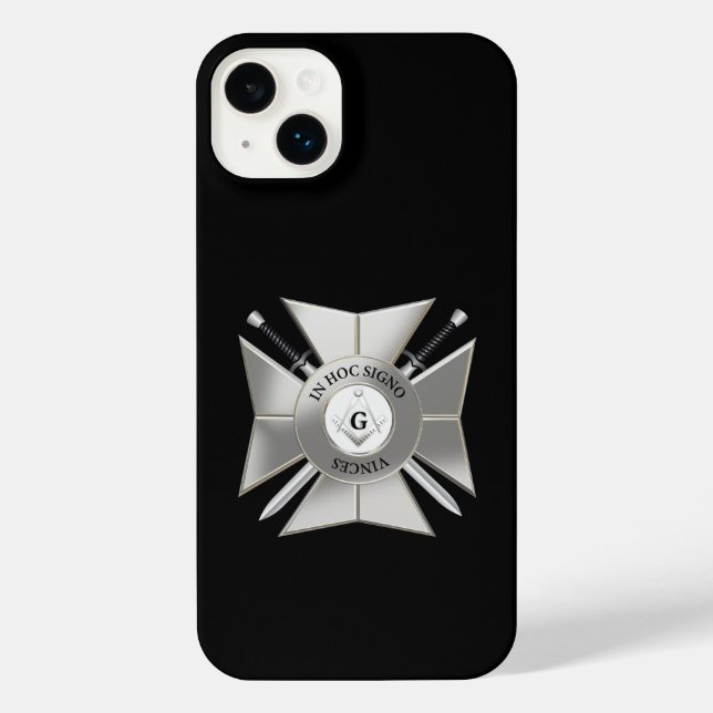 Masonic cross iPhone case (Back)