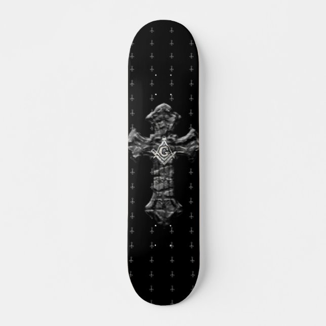 Masonic Cross Skateboard (Front)