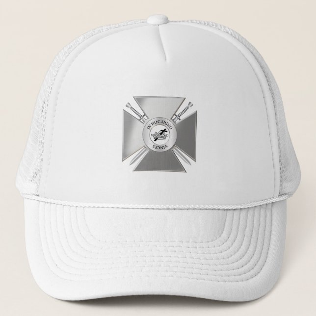 Masonic cross trucker hat (Front)