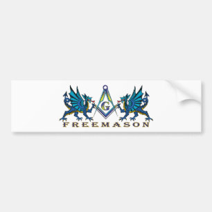 Masonic dragons bumper sticker