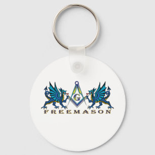 Masonic dragons key ring