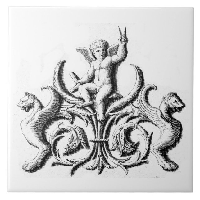 Masonic Dutch Blue Tile 18th Century (Front)