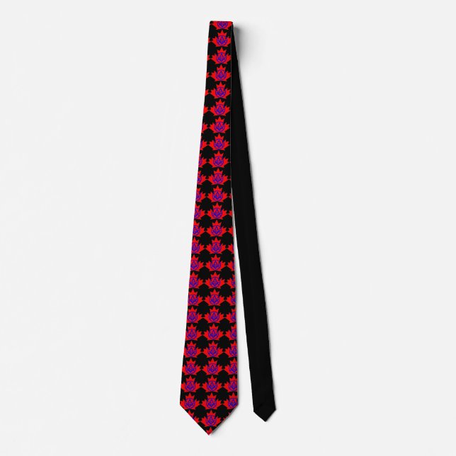 Masonic Emblem Canada Tie (Front)
