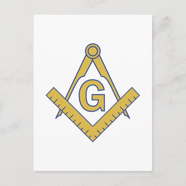 MASONIC EMBLEM POSTCARD (Front)