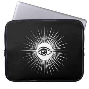 Masonic eye laptop sleeve