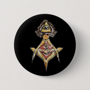 Masonic EyeSs 6 Cm Round Badge