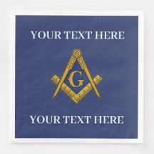 Masonic Freemason Square and Compass Blue 