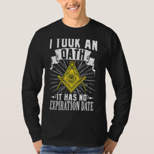 Masonic Freemasonry Fraternal Square Compass I Too T-Shirt