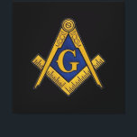 Masonic Freemasons Square and Compass Canvas Print<br><div class="desc">Black,  Freemason,  masonic,  square and compass canvas art.</div>