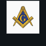 Masonic Freemasons Square and Compass Canvas Print<br><div class="desc">Black,  Freemason,  masonic,  square and compass canvas art.</div>