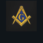 Masonic Freemasons Square and Compass Canvas Print<br><div class="desc">Black,  Freemason,  masonic,  square and compass canvas art.</div>