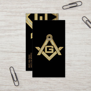 Masonic Golden Rush Business Card