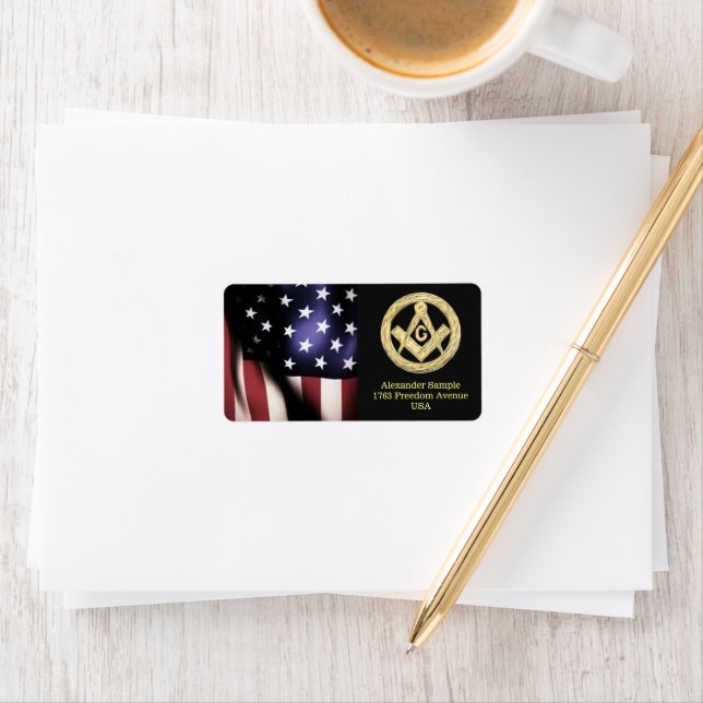 Masonic Golden Rush Label (Insitu)