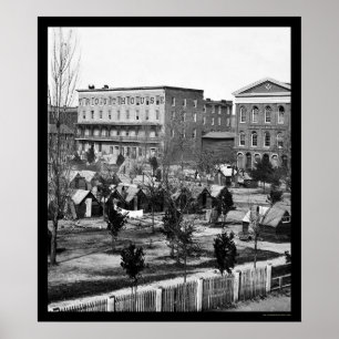 Masonic Hall on Decatur Street in Atlanta, GA 1864 Poster