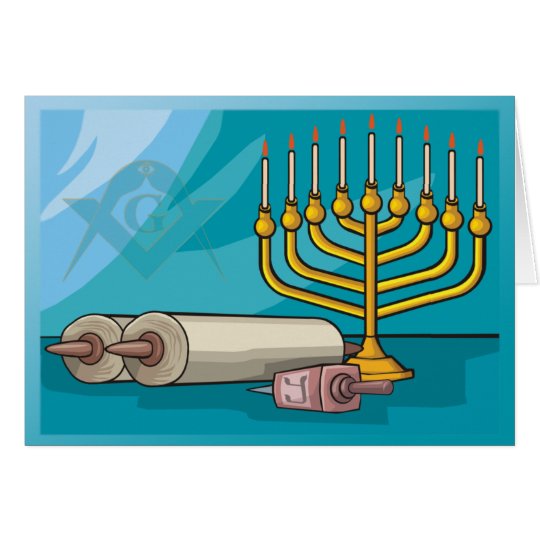 Masonic Hanukkah Card