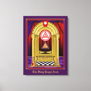 Masonic Holy Royal Arch With Working Tools Canvas Print